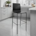 Sgabello Cucina in Acciaio e Tecnopolimero Made in Italy 2 Pezzi - Ghirlanda