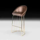 Sgabello da bar moderno 100% Made in Italy Dedo Viadurini
