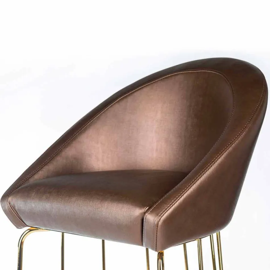 Sgabello da bar moderno 100% Made in Italy Dedo Viadurini