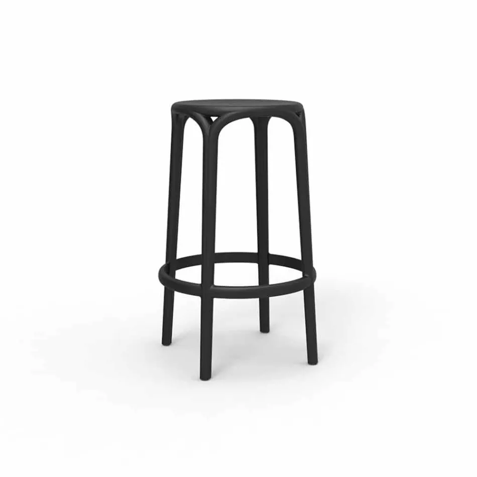 Sgabello da esterno Brooklyn by Vondom in polipropilene, H 76 cm Viadurini