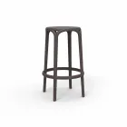Sgabello da esterno Brooklyn by Vondom in polipropilene, H 76 cm Viadurini