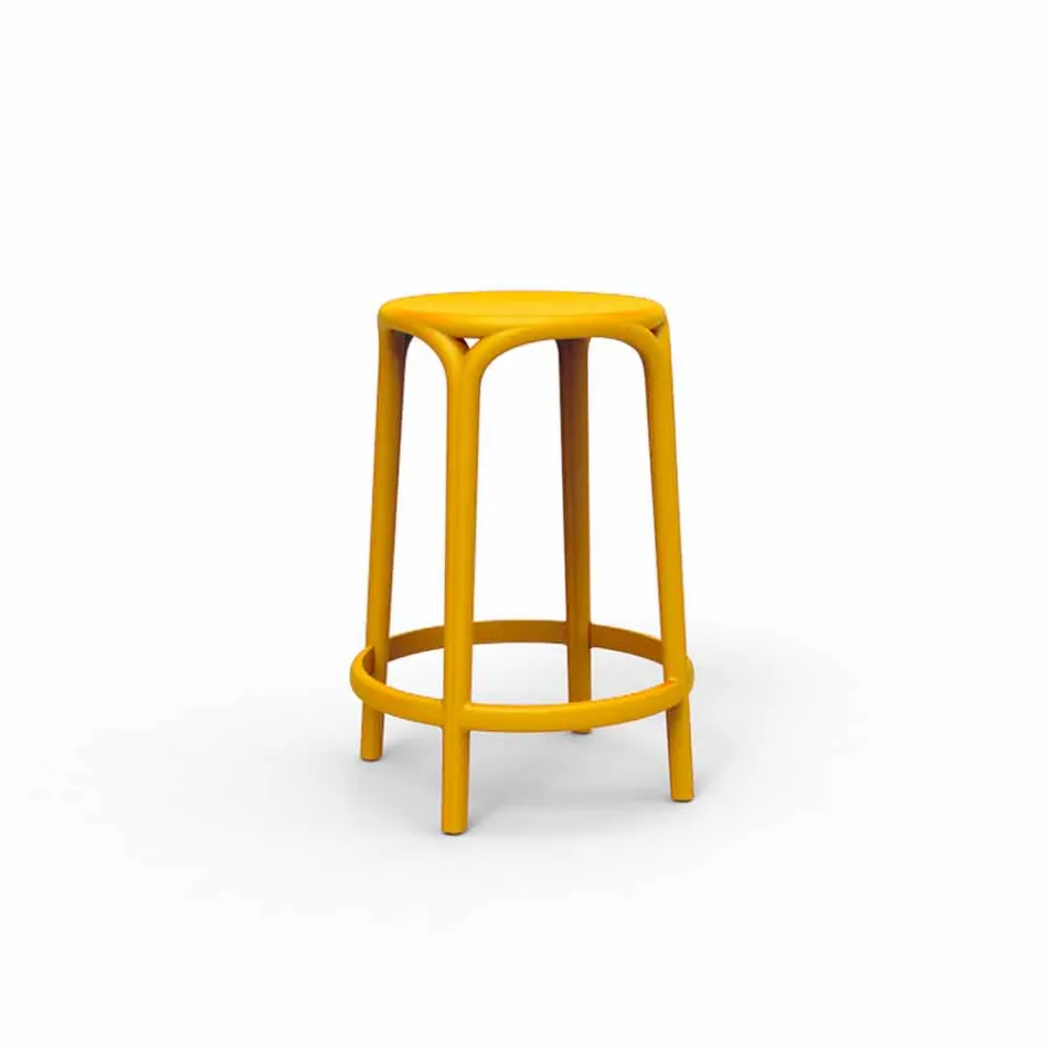 Sgabello da esterno Brooklyn Vondom H 66 cm, in polipropilene Viadurini