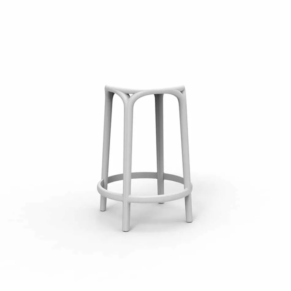 Sgabello da esterno Brooklyn Vondom H 66 cm, in polipropilene Viadurini