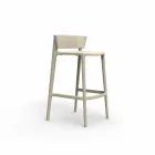 Sgabello da esterno moderno H 95 cm Africa by Vondom, in polipropilene Viadurini
