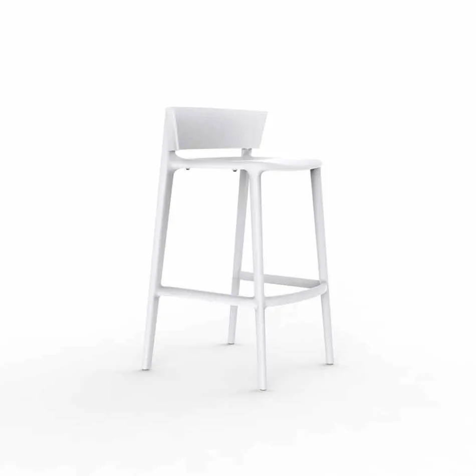 Sgabello da esterno moderno H 95 cm Africa by Vondom, in polipropilene Viadurini