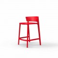 Sgabello da giardino Africa Vondom in polipropilene H 85 cm, di design, 4 pezzi