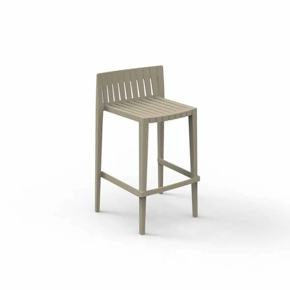 Sgabello da giardino impilabile H 97 cm in polipropilene Vondom Spritz Viadurini