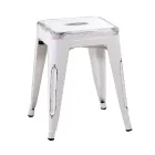 Sgabello da Interno e Esterno in Ferro Altezza 45 cm - Cancelleria Viadurini