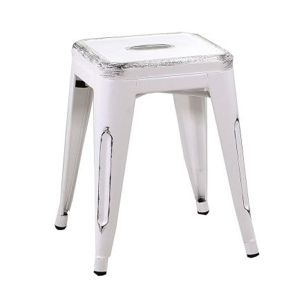 Sgabello da Interno e Esterno in Ferro Altezza 45 cm - Cancelleria Viadurini