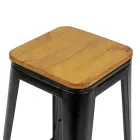 Sgabello da Interno e Esterno in Ferro Altezza 76 cm - Cancelleria Viadurini