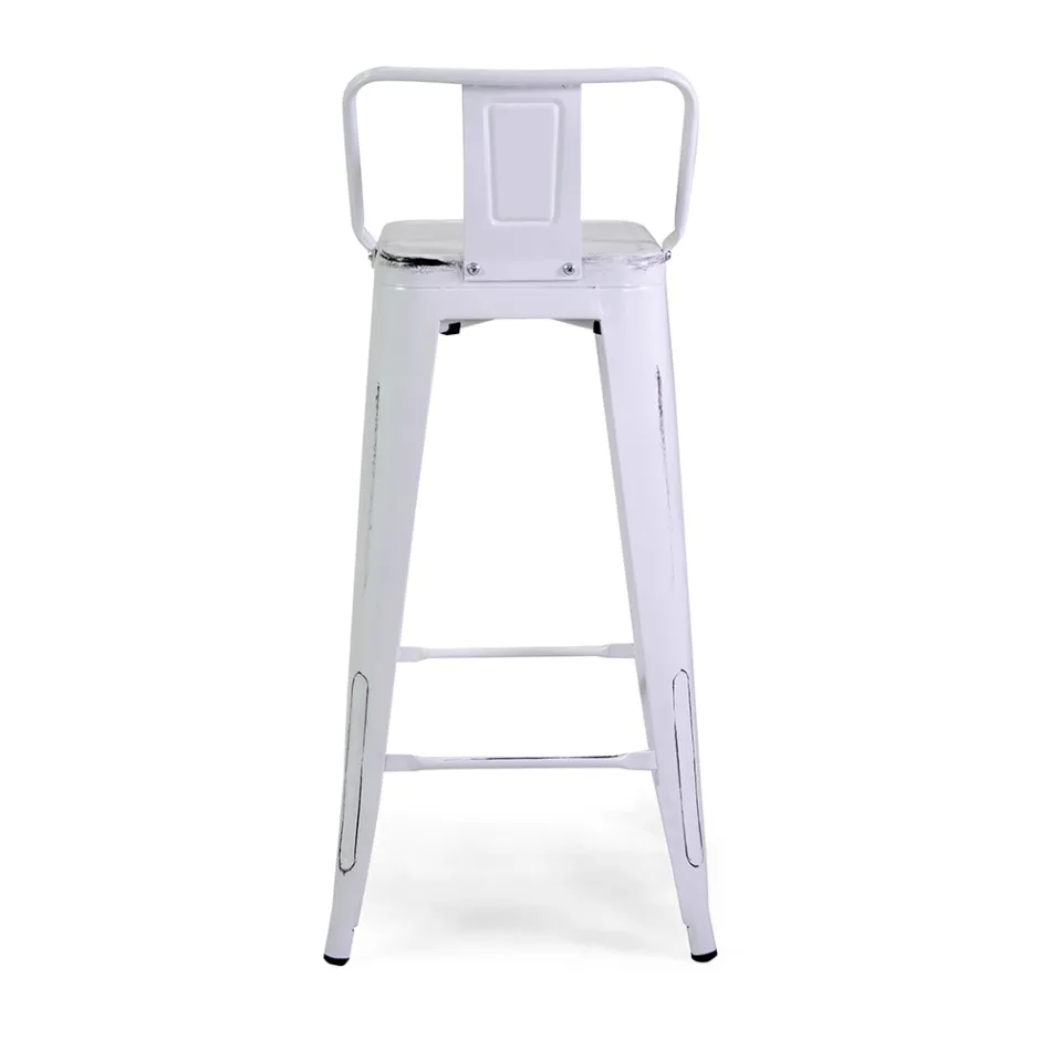 Sgabello da Interno e Esterno in Ferro Altezza 94 cm - Cancelleria Viadurini