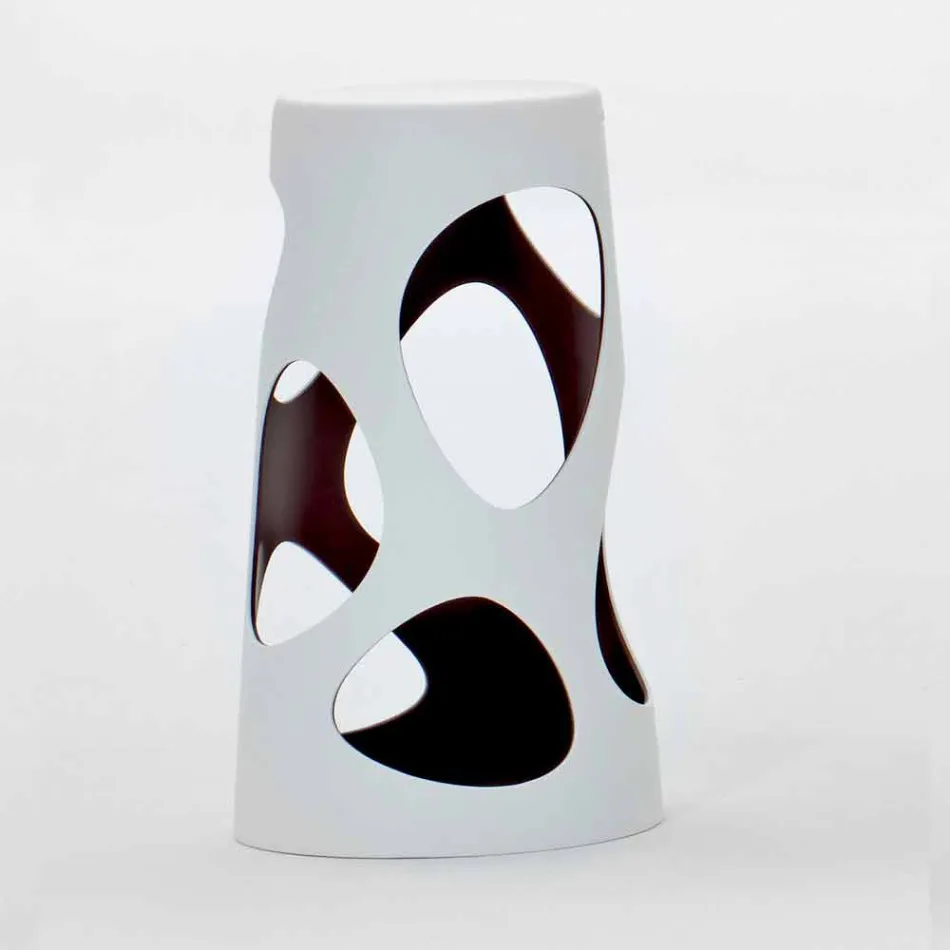 Sgabello Esterno o Interno Impilabile Bianco o nero 2 Pezzi - Liberty by Myyour Viadurini
