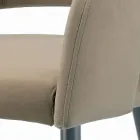 Sgabello Fisso con Seduta in Velluto e Base in Acciaio Made in Italy - Alassio Viadurini