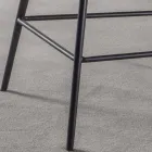 Sgabello Fisso H 65 cm, Struttura con 4 Gambe in Metallo - Ines Viadurini