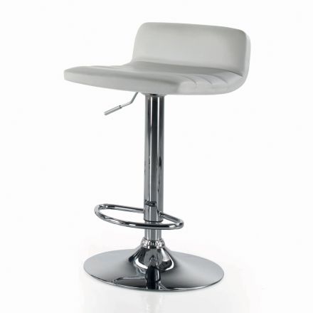 Sgabello Girevole con Schienale in Diverse Misure Made in Italy - Parma Viadurini