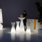 Sgabello Luminoso da Esterno in Polietilene con LED Made in Italy - Desmond Viadurini