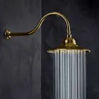 Soffione Classico in Acciaio con Braccio Doccia in Ottone Made in Italy - Jeko Viadurini