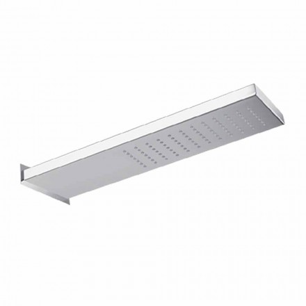 Soffione da Parete in Acciaio Inox con Getto a Pioggia Made in Italy - Netto Viadurini