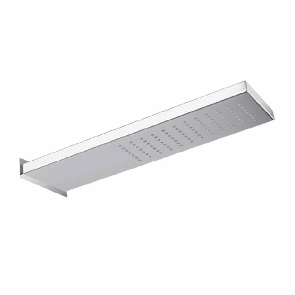 Soffione da Parete in Acciaio Inox con Getto a Pioggia Made in Italy - Netto Viadurini