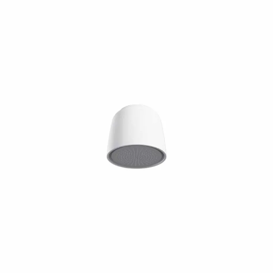Soffione doccia a soffitto tondo di design in Luxolid made Italy, Ruda Viadurini