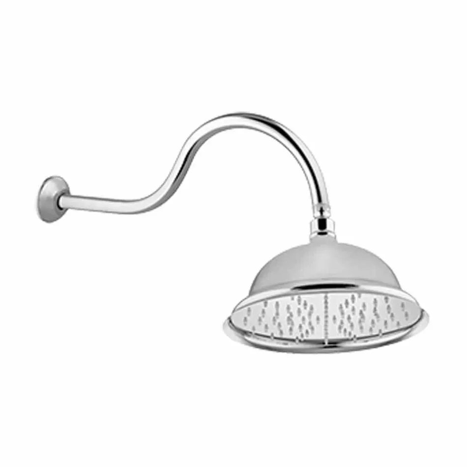 Soffione Doccia Anticalcare in Acciaio e Ottone Classico Made in Italy - Mingo Viadurini