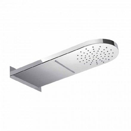 Soffione Doccia da Parete con Getto a Doccia e Cascata Made in Italy - Como Viadurini