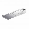 Soffione Doccia da Parete con Getto a Doccia e Cascata Made in Italy - Como