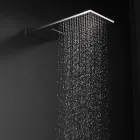 Soffione Doccia da Parete in Acciaio Inox Rettangolare Made in Italy - Netto Viadurini