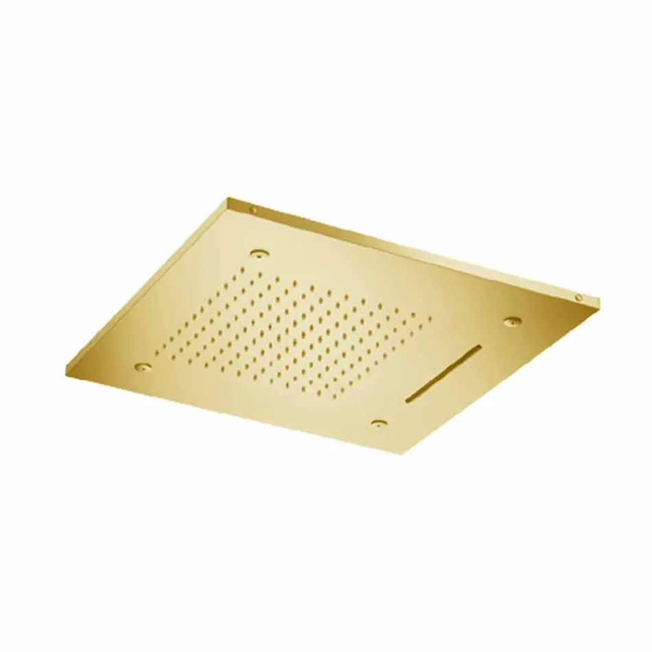 Soffione Doccia da Soffitto in Acciaio Inox con 3 Getti Made in Italy - Frido Viadurini