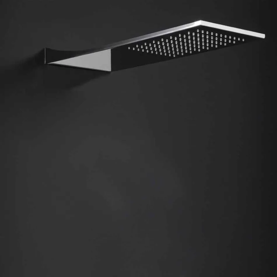 Soffione Doccia in Acciaio Inox con Getto a Pioggia Made in Italy - Fiordo Viadurini