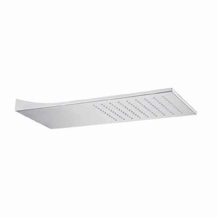 Soffione Doccia in Acciaio Inox con Getto a Pioggia Made in Italy - Fiordo Viadurini