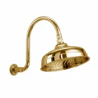 Soffione Doccia in Ottone con Braccio ad Arco Classico Made in Italy - Bisco Viadurini