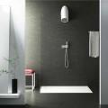 Soffione doccia moderno a parete in Luxolid fatto in Italia, Rubano