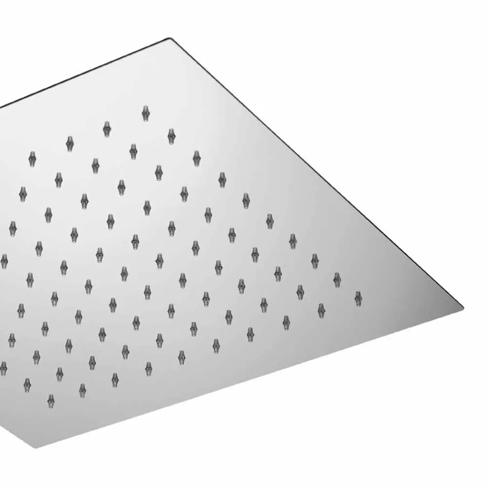 Soffione Doccia Quadrato da Soffitto in Acciaio Made in Italy - Amido Viadurini