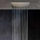 Soffione Doccia Quadrato da Soffitto in Acciaio Made in Italy - Amido Viadurini