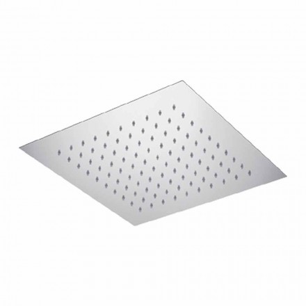 Soffione Doccia Quadrato da Soffitto in Acciaio Made in Italy - Amido Viadurini