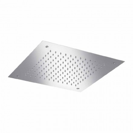 Soffione Doccia Quadrato Monogetto in Acciaio Inox Made in Italy - Getto Viadurini