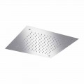 Soffione Doccia Quadrato Monogetto in Acciaio Inox Made in Italy - Getto
