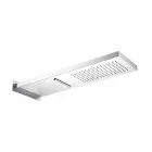 Soffione Doccia Rettangolare da Parete in Acciaio Inox Made in Italy - Roso Viadurini