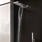 Soffione Doccia Rettangolare in Acciaio Inox da Parete Made in Italy - Anito Viadurini