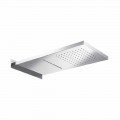 Soffione Doccia Rettangolare in Acciaio Inox da Parete Made in Italy - Anito