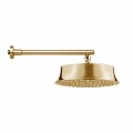 Soffione Doccia Rotondo da Parete in Ottone Stile Classico Made in Italy - Betto
