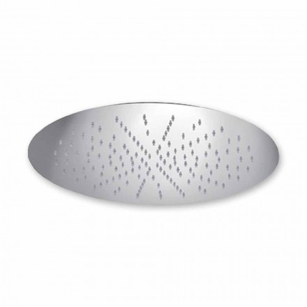 Soffione Doccia Rotondo da Soffitto in Acciaio Moderno Made in Italy - Damian Viadurini