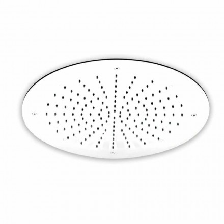 Soffione Doccia Rotondo Monogetto in Acciaio Inox Made in Italy - Zolfo  Viadurini