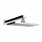 Soffione Monogetto in Acciaio con Braccio Doccia in Ottone Made in Italy - Dardo Viadurini