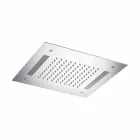 Soffione Monogetto in Acciaio Inox con Cromoterapia a LED Made in Italy - Sauron Viadurini