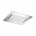 Soffione Monogetto in Acciaio Inox con Cromoterapia a LED Made in Italy - Sauron