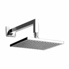 Soffione Quadrato in Acciaio con Braccio Doccia in Ottone Made in Italy - Sespo Viadurini
