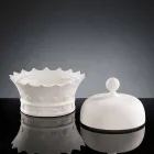 Soprammobile a Forma di Corona in Ceramica Lavorata a Mano Made in Italy - Kingo Viadurini