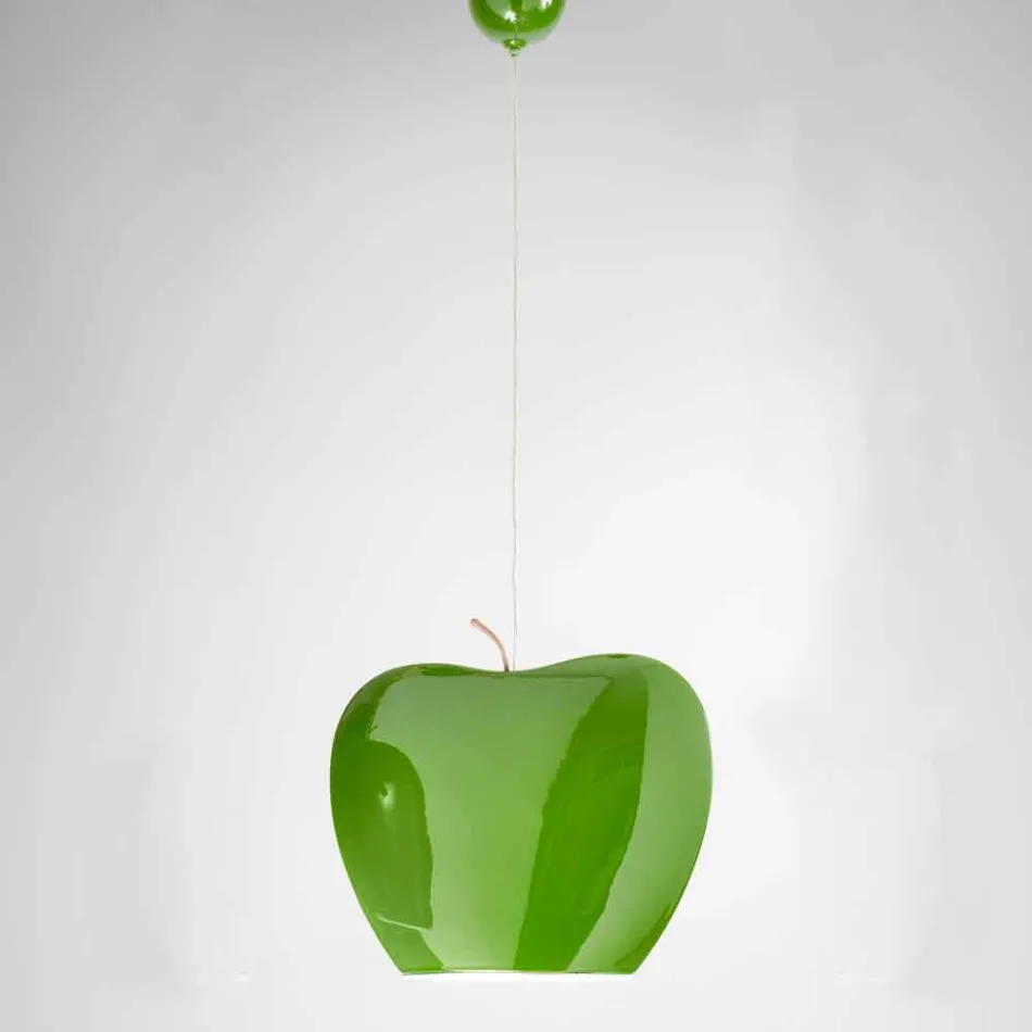 Sospensione in Ceramica di Design a Forma di Mela – Fruits Aldo Bernardi Viadurini